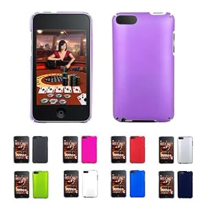 LAVENDER Matte Slim Fit Crystal Case Back Cover Protector for Apple iPod Touch 2G 2nd Generation 8GB 16GB 32GB + Screen Protector (Many Colors Available)