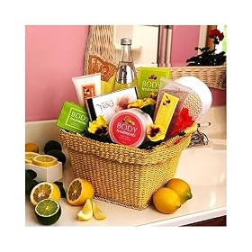 Citrus Spa Delights Bath & Body Gift Basket--Large