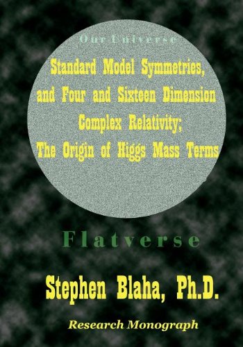 standard model symmetries and four and sixteen dimension complex relativity the origin of higgs mass terms