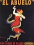GIRL SNAKE EL ABUELO DRINK BY CAPPIELLO 15" X 18" VINTAGE POSTER REPRO