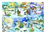 Big 500 Piece Jigsaw Puzzle Snowy Afternoon - Winter Scene