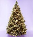 7.5' Carolina Pine Pre-Lit Artificial Christmas Tree - Clear Lights & Pine Cones