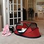 KidCo PeaPod Portable Travel Bed with Air Pump - Red