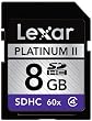 Lexar Platinum II 8 GB 60x SDHC Flash Memory Card LSD8GBBSBNA060