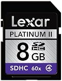 Lexar Platinum II 8 GB 60x SDHC Flash Memory Card LSD8GBBSBNA060