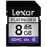 Lexar Platinum II 8 GB 60x SDHC Flash Memory Card LSD8GBBSBNA060
