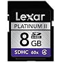 Lexar Platinum II 8 GB 60x SDHC Flash Memory Card LSD8GBBSBNA060