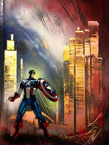 Captain America- Spray paint art