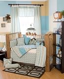 Mod Squad 5 Pc Baby Crib Bedding Set W/ Pillow