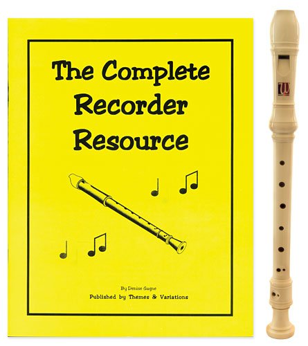 West Music Bare Bones 3 Piece Recorder with Complete Recorder