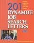 201 Dynamite Job Search Letters (4th Edition)