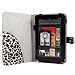 Kroo Melrose Series Folio Cover Case for Amazon Kindle Fire Tablet PC - Leopard Print