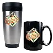 Baltimore Orioles MLB Stainless Steel Travel Tumbler & Black Ceramic Mug Set - Primary Logo by Great American Products
