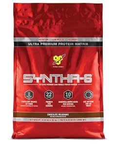 BSN SYNTHA-6 Protein Powder - Chocolate Milkshake, 10 lb (97 Servings)