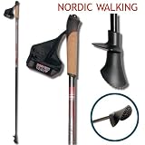 Carbon Nordic Walking St�cke rot/schwarz Neu - 