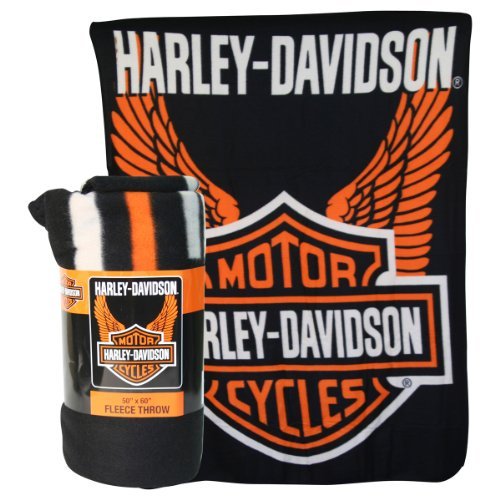 Harley Davidson Throw Blankets
