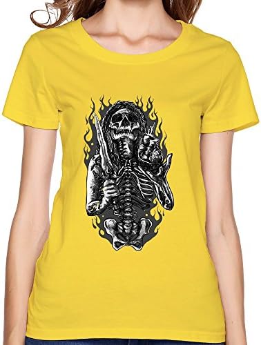 LFD Women's Taker Life Cotton Round Collar T Shirt 22 Yellow