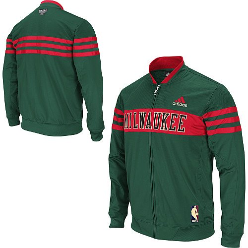 Adidas Milwaukee Bucks Walter Brown Collection On-Court Jacket Small