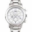 Timex Men's Premium Collection Silver-Tone Chronograph Classic Watch #T23841