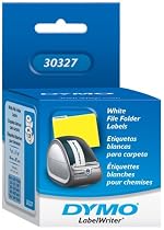 Dymo 30327 White 1-Up File-Folder Labels (2 Rolls, 130 Labels)