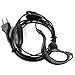 KENMAX 2 Pin G Shape Clip Ear Hook Earpiece Headset with PTT MIC for Midland Alan GXT250 LXT330 GXT700 LXT480