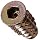 Zinc Threaded Insert, UNC Threads, HRC82 Hardness, #10-24 Threads, 20mm Length, 41000 psi Tensile Strength, Made In US, Pack Of 50
