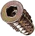E-Z LOK Threaded Insert for Soft Wood, Zinc Hex-Flanged Thread Inserts 10-24 Internal Threads, 0.787