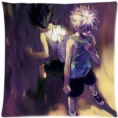 Hunter X Hunter Gon Freecss Killua Zoldyck SKCASE Pillow Cases 18 inch by Rainy man Pillow Case Cover (Two sides)