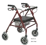 `Rollator 4-Wheel Junior W/Low Height Handle Adj. Red Handle can be adjusted from 27 to 32 * Ne