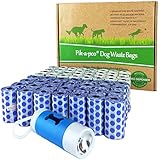 1050 Counts Pik-a-poo EZ Dog Poo Bags With FREE LED Dispenser