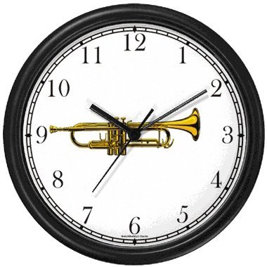 Trumpet or Cornet Musical Blue Frame)