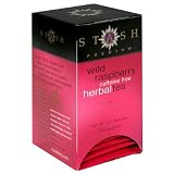 Stash Premium Wild Raspberry Herbal Tea, Tea Bags, 20-Count Boxes (Pack of 6)
