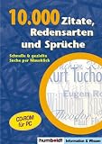 10.000 Zitate, Redensarten und Spr�che. CD-ROM f�r Windows 95/98/XP/NT 4/2000 - 