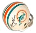 Mercury Morris Autographed/Hand Signed Miami Dolphins 2 Bar Throwback Mini Helmet with 17-0 Inscript