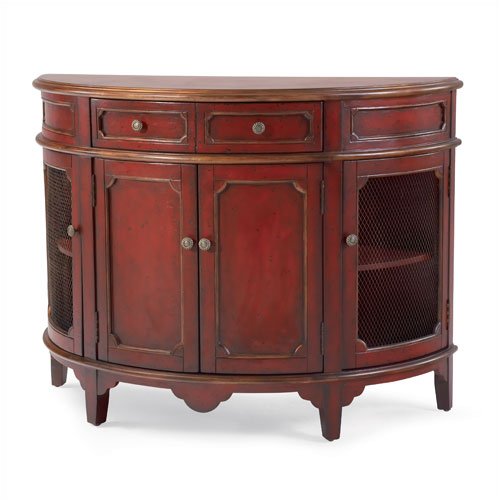 HeatherBrooke Furniture Southwood Antique Red Buffet Table C6328-55