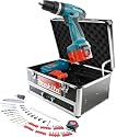 Makita 8271DWAETC Akku-Schlagbohrer-Set im Alukoffer, 12V, 68-teilig, Modell 2009