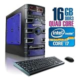CybertronPC SLAYER 2111FBUL, Intel Core i7 Gaming PC, No O/S, Black/Blue