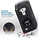 ULAK LG G3 Case, Clip Holster Kickstand Rugged Hybrid Rubber Protective Hard Case for LG G3 2014,Black