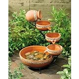 Smart Solar Mosaic Cascade Solar Bird Bath Fountain - ST066
