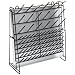 Accurate Wirecraft 901807BK Vinyl Coated Steel Wire Draining and Drying Rack, 47cm Length x 18cm Width x 48cm Height, Black