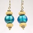 Murano Glass Earrings Jewelry - Helen Blue