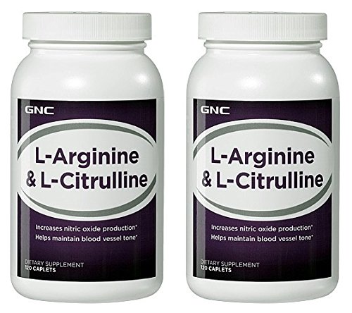 GNC L-Arginine & L-Citrulline -- 2 Bottles each of 120 Caplets