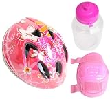 Raleigh Girls' Helmet, Drinks Bottle and Knee and Elbow Protector Pad Set.