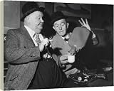 Stan Laurel and Oliver Hardy. - 16 Inch Canvas Print (40 cm) by Heritage-Images