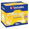 Verbatim 43246 4x DVD+RW - Jewel Case 10 Pack