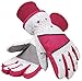 SimpliKids Girl's Waterproof Insulation Ski Snowboard Gloves (White, M(7-9Y))