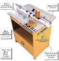 CMT 999.500.02 Industrio Router Table System with Precision Fence, Phenolic Insert, Cabinet, Zero Clearance Inserts, Centering Tool and Insert Plate with 2 Aluminum Rings
