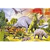 Posters: Dinosaures Poster - Collage, Monde Dino (91 x 61 cm)
