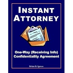 Instant Attorney's One-Way Confidentiality Agreement: Receiving Information