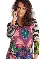 Desigual Camiseta Manga Larga Grosella (Negro)